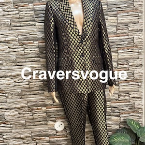 banarse brocade blazer /coat pant set/women black blazer/wedding guest outfit