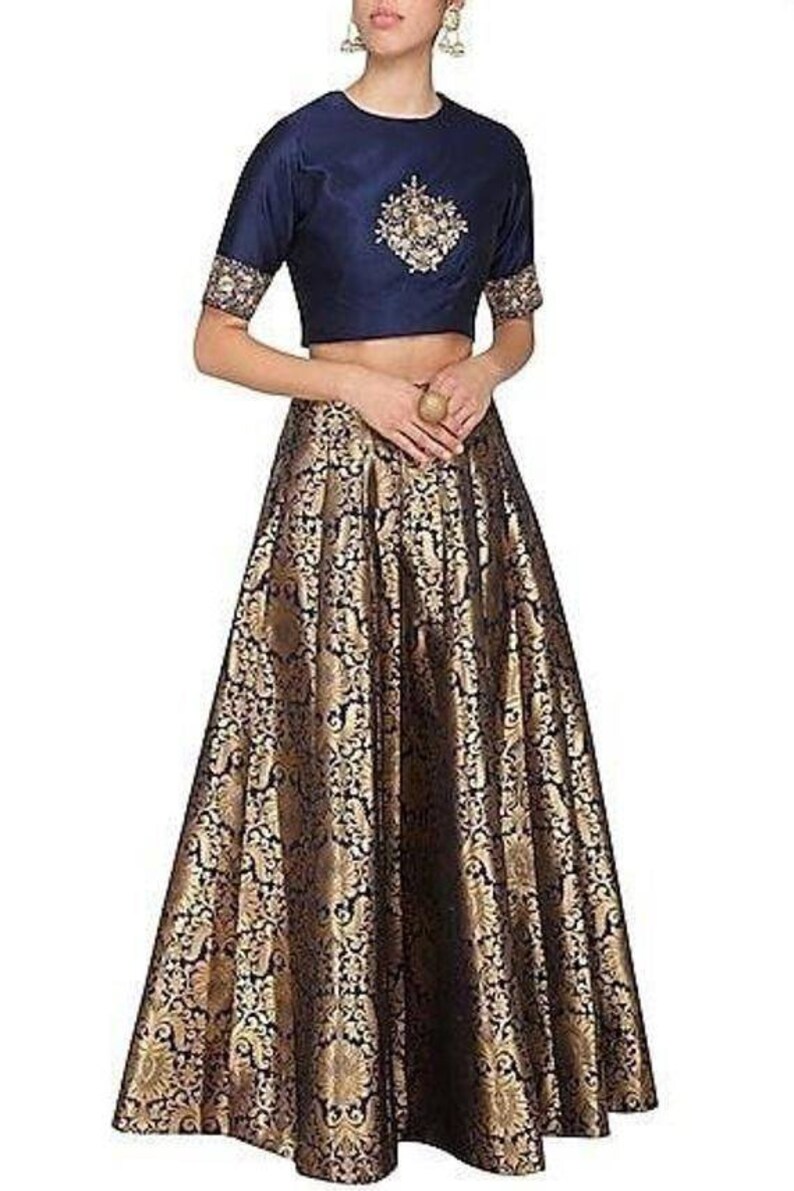 brocade lehenga choli