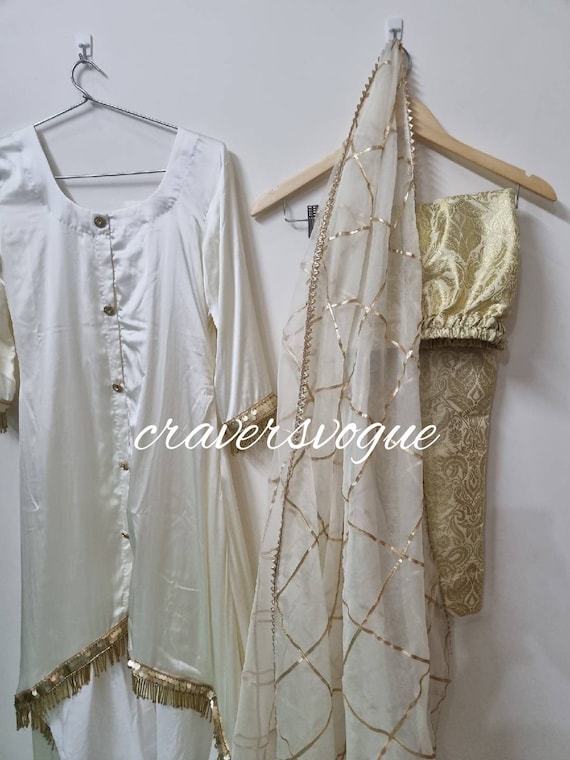 Pakistani satin silk suits deals
