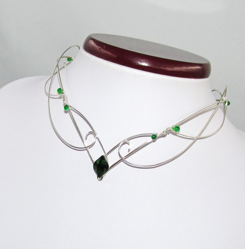 Wire Choker elven Necklace Wire Necklace With Etsy
