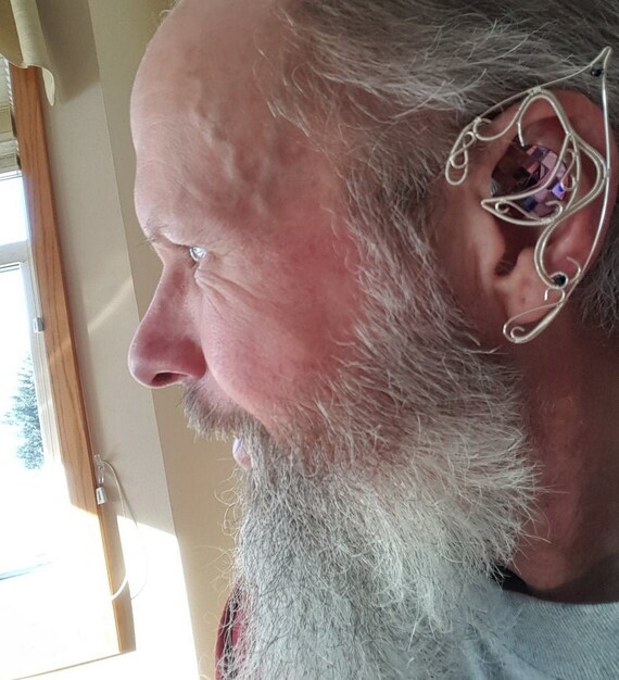 photo Elf Ear Piercing Drawing elf ears for men ruby moon elf ears ear jewelry for men elf etsy