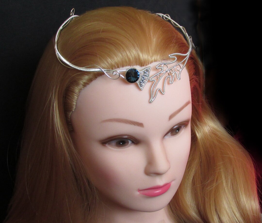 Thistle Tiara Wire Wrapped Tiara With Swarovski Crystal Etsy