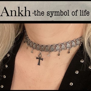 Egyptian Ankh- Choker-woman necklace-the symbol of life