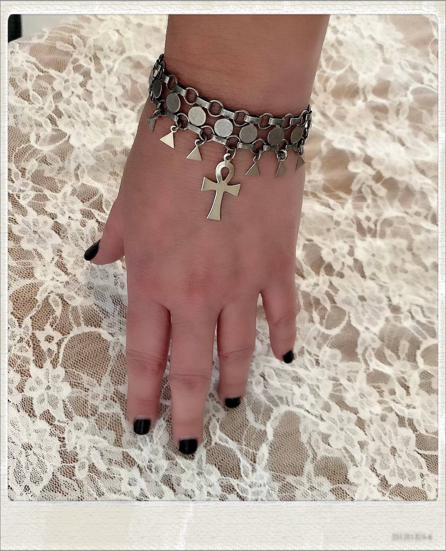 Egyptian Ankh Braceletmetal Braceletthe Symbol of Life Etsy