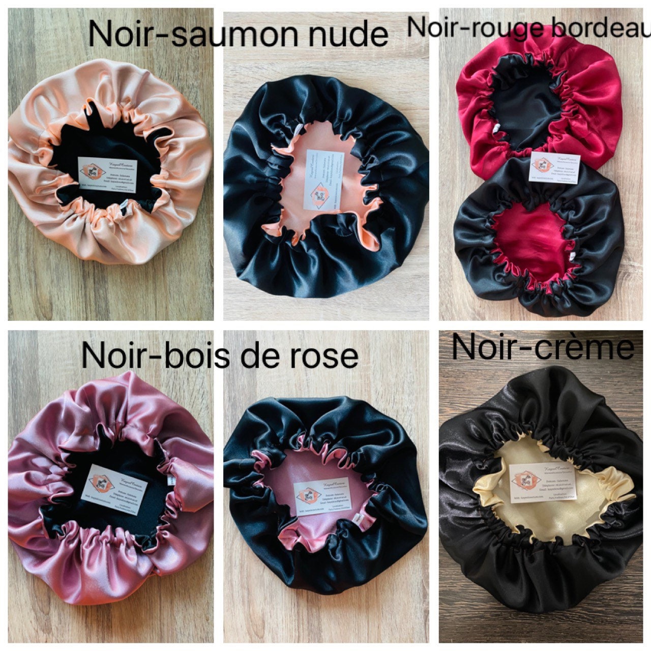 Bonnet de nuit en satin enfant rose à personnaliser - charlotte de  protection des cheveux - Un grand marché