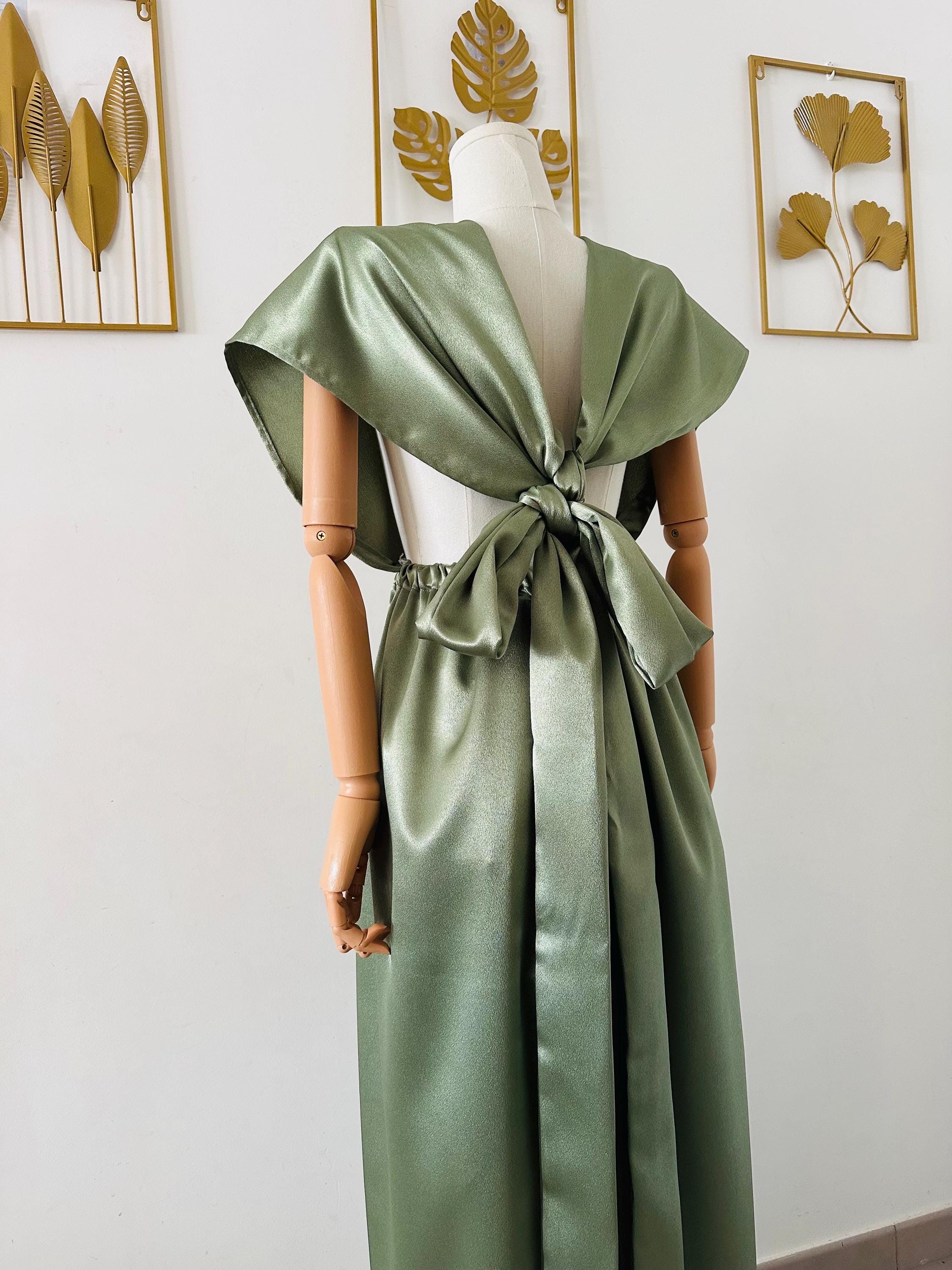 Sage Green Evening Dress - Pistachio Bridesmaid Dress - Satin Prom Dress - Infinity Dress - Convertible Dress - Wedding Sage Green Evening Dress - Pistachio Bridesmaid Dress - Satin Prom Dress - Infinity Dress - Convertible Dress - Wedding