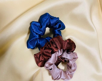 Mini Satin Hair Scrunchie - Foulchies scrunchie - plain satin - original scrunchie gift - hair protector, gift idea for women