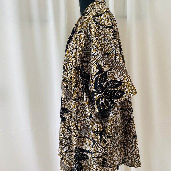 Kimono en Wax - Convertible - Robe courte en Wax - 100 Coton - Wax original