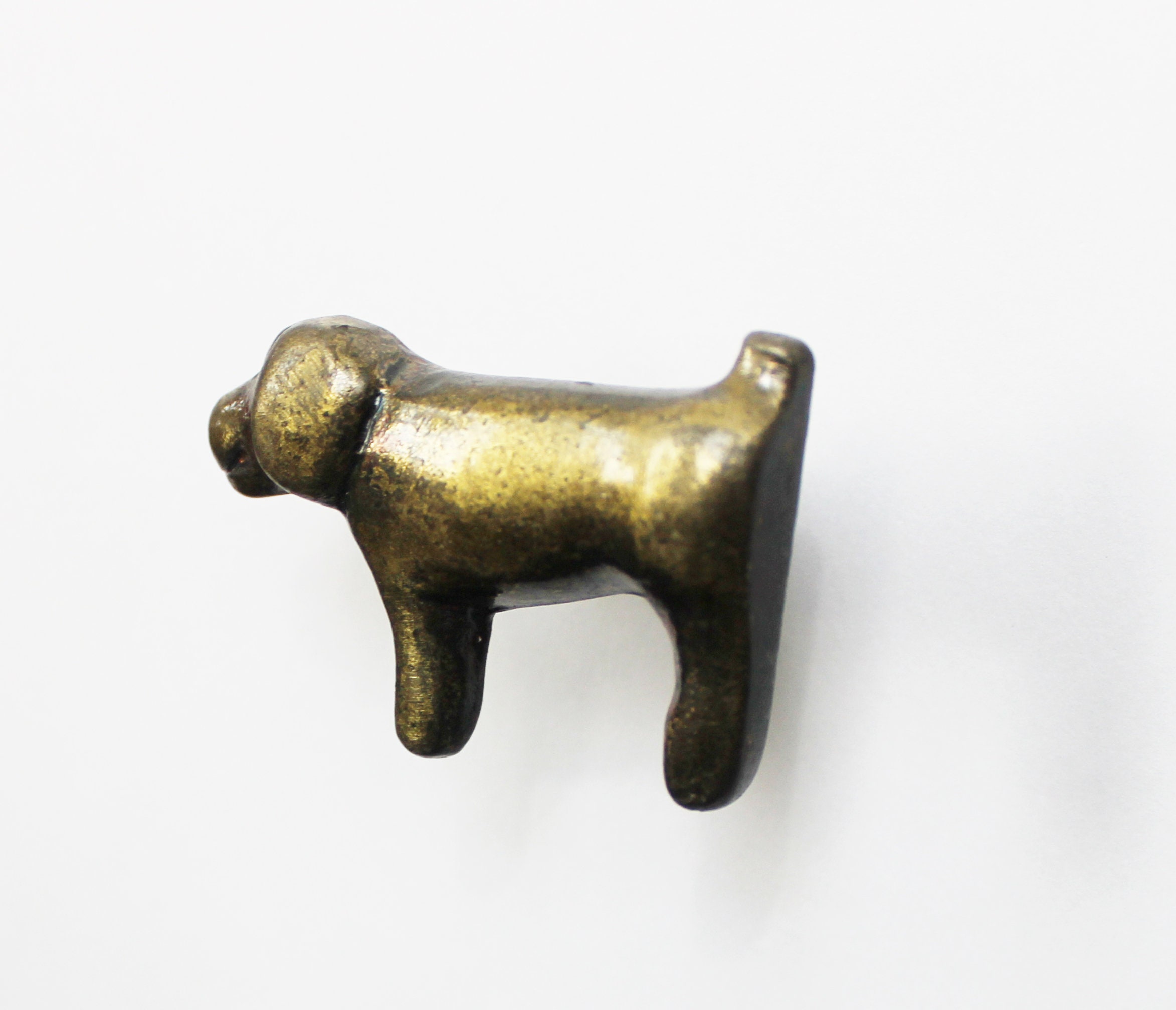 Dog Shaped Cabinet Knob – Antique Bronze Drawer Pull, Cute Animal Handle for Kids Room, Pet Lover Gift, Decorative Furniture Knob