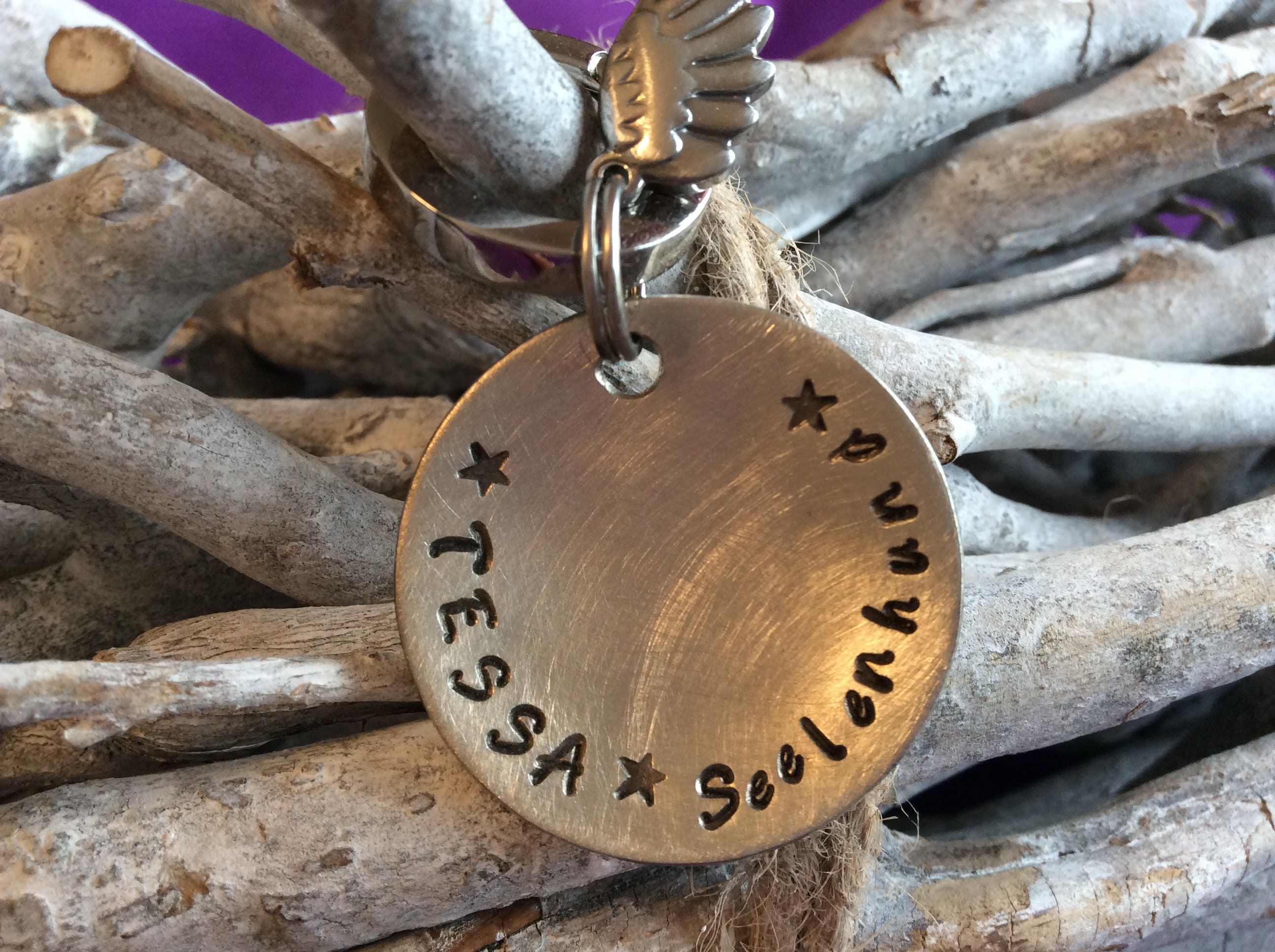 Hundemarke Schutzengel für deinen Hund Hunde ID Marke Etsy