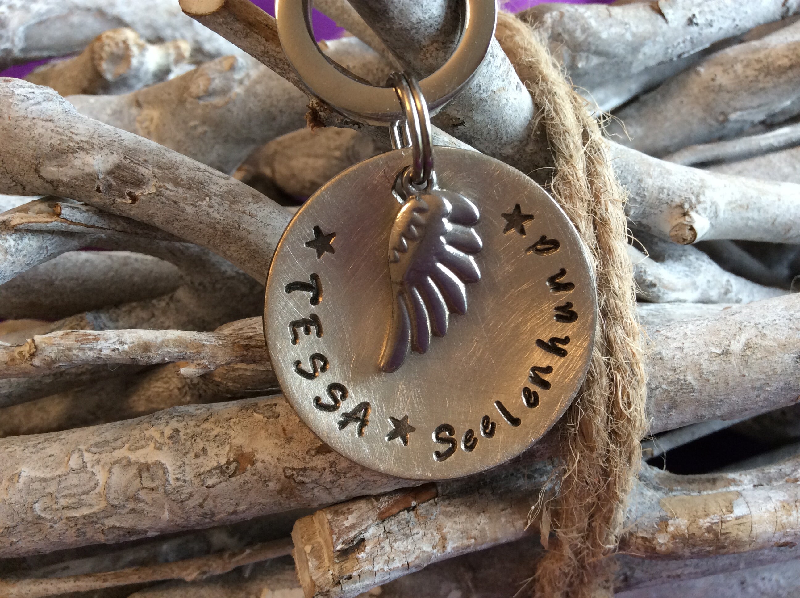 Hundemarke Schutzengel für deinen Hund Hunde ID Marke Etsy