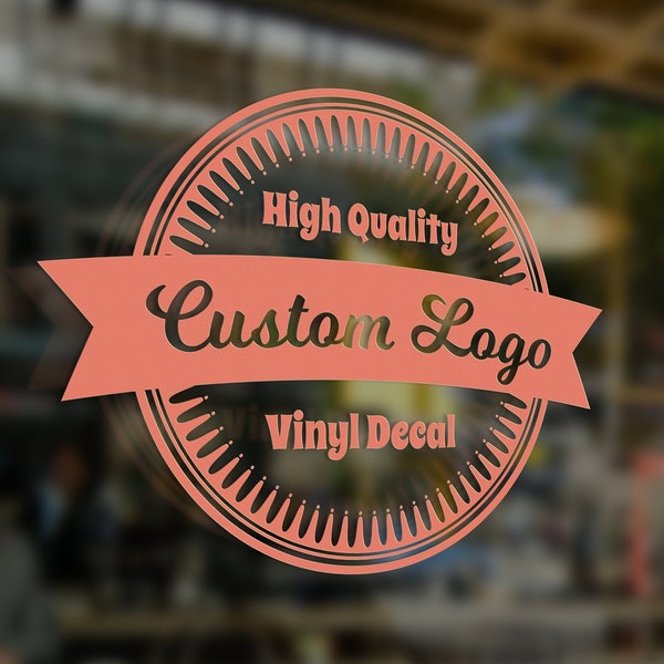 Custom Logo *CONTACT BEFORE PURCHASING* Vinyl Window Sticker Decal