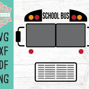School Bus Cut File for Silhouette and Cricut, School Bus svg, School Bus Clipart