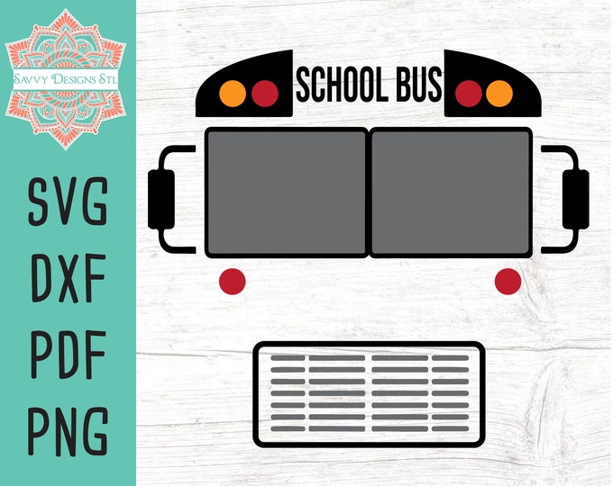School Bus Cut File for Silhouette and Cricut School Bus Svg - Etsy