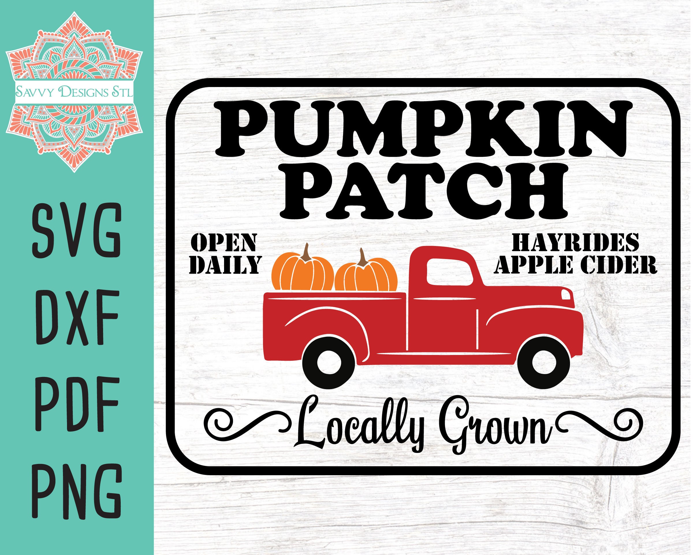 Pumpkin Patch Cut File for Silhouette and Cricut Fall Cut - Etsy