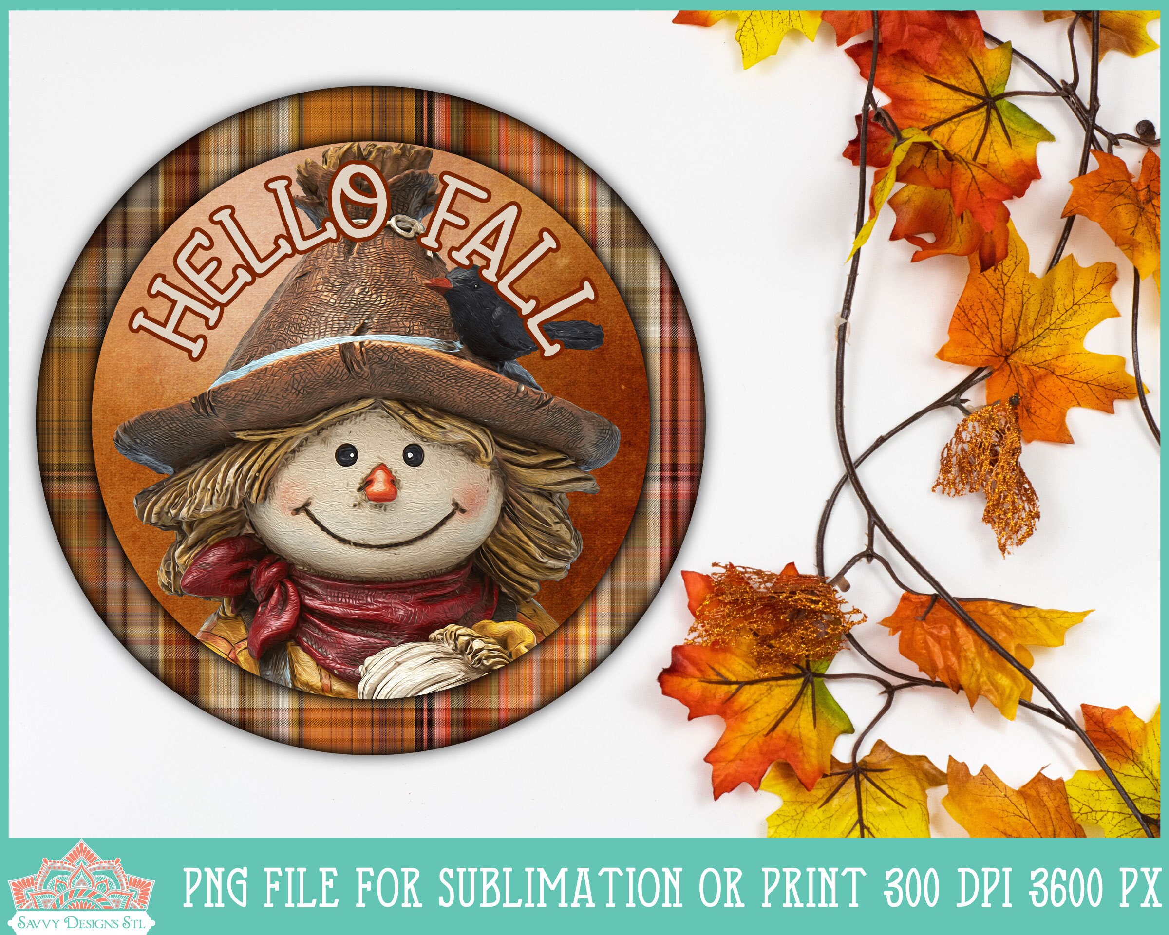 Fall Round Sign Bundle Vol 1 & 2 | Autumn Sublimation | Farmhouse Sign ...