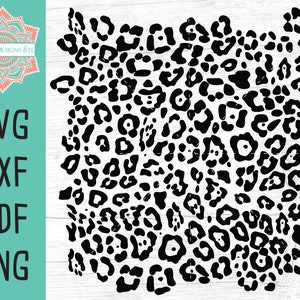 May include: Black and white leopard print design. This digital download can be used for crafting, scrapbooking, and other creative projects.