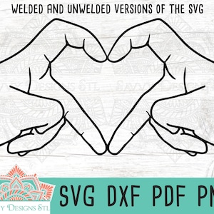 Arquivo de corte de mãos em formato de coração para silhueta e cricut, amor svg, dia dos namorados svg, dia dos namorados para impressão, clipart de coração