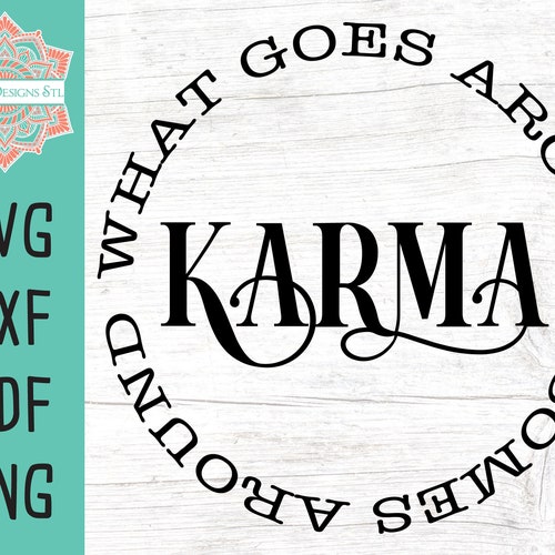 T-shirt Graphique Karma "What Goes Around Comes Around" - Homme, Coupe Régulière