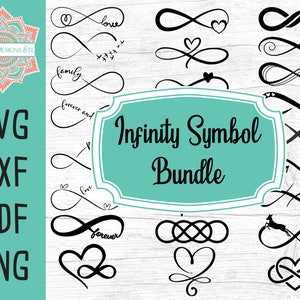 Infinity Symbol SVG Bundle: Cricut & Silhouette Cut Files (Digital Download)