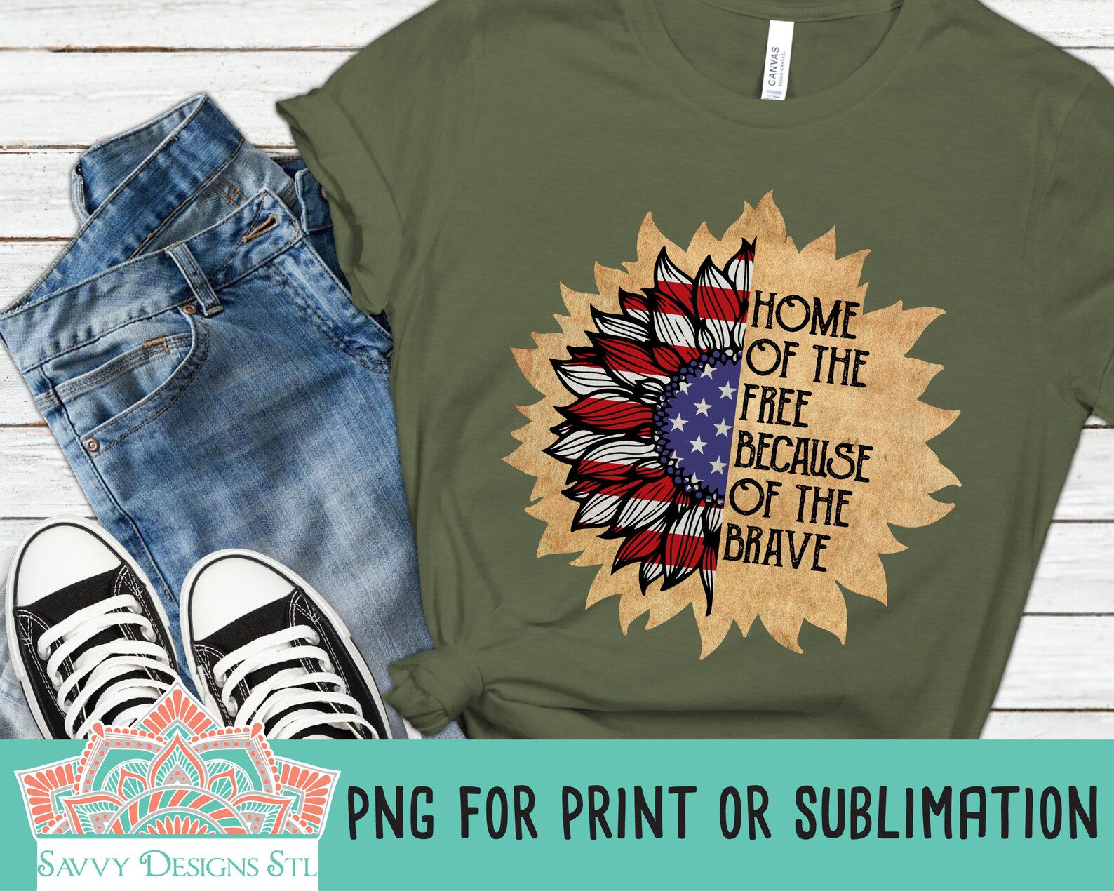 home of the free because of the brave sunflower svg home of the free because of the brave sunflower svg