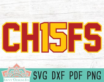 Mahomes CH15FS Cut File for Silhouette and Cricut, INSTANT DOWNLOAD, svg, png, dxf, and pdf