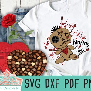 Anti Valentine Voodoo Doll for Cut or Print, Silhouette and Cricut, Voodoo Doll svg, Anti Valentine svg, Thinking of You svg