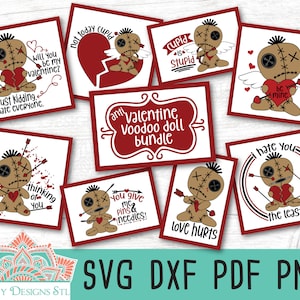 Anti Valentine Voodoo Doll Bundle for Cut or Print, Silhouette & Cricut, Voodoo Doll svg, Anti Valentine svg, Cupid is Stupid