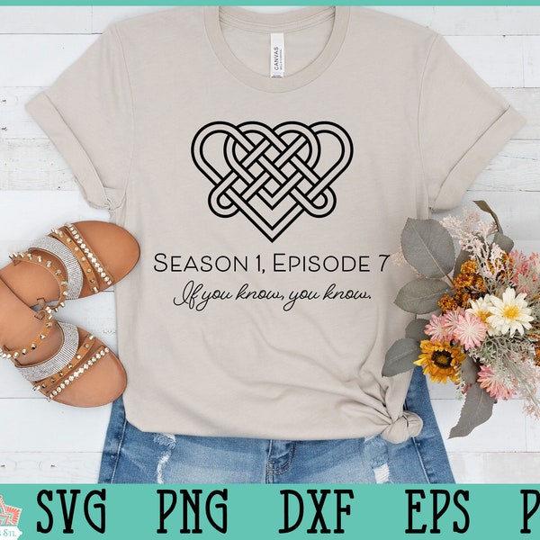 Season 1, Episode 7 Celtic Wedding Knot design for cut or print. If you know, you know! Sassenach, Fraser's Ridge, Jaime and Claire Fraser