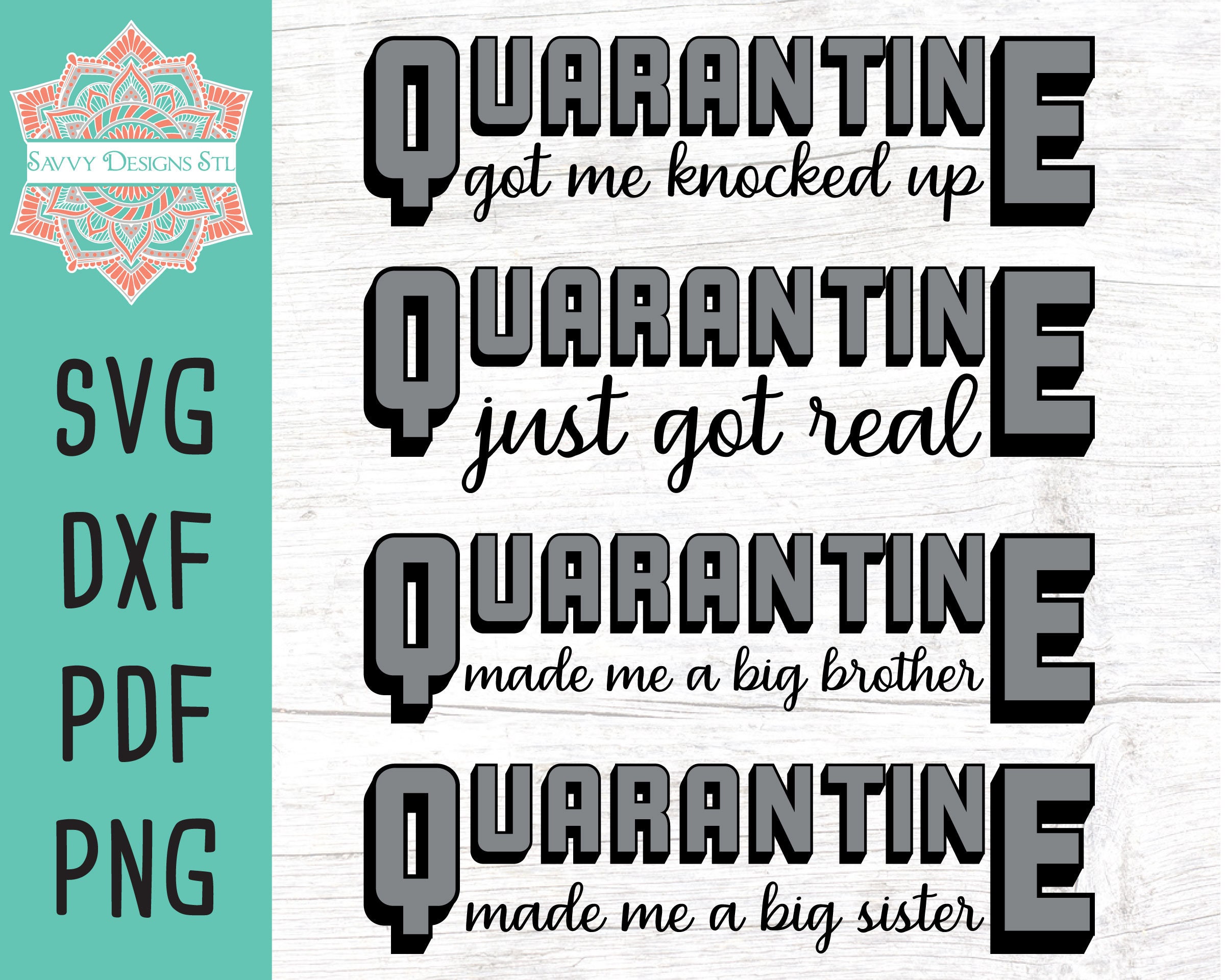 Cricut lockdown Silhouette cut file Quarantine humor svg bundle