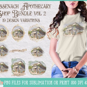 Sassenach Apotheker Varietät Sublimation Bundle Vol. 2, Sassenach PNG, La Dame Blanche, Fraser&#39;s Ridge, Claire Fraser