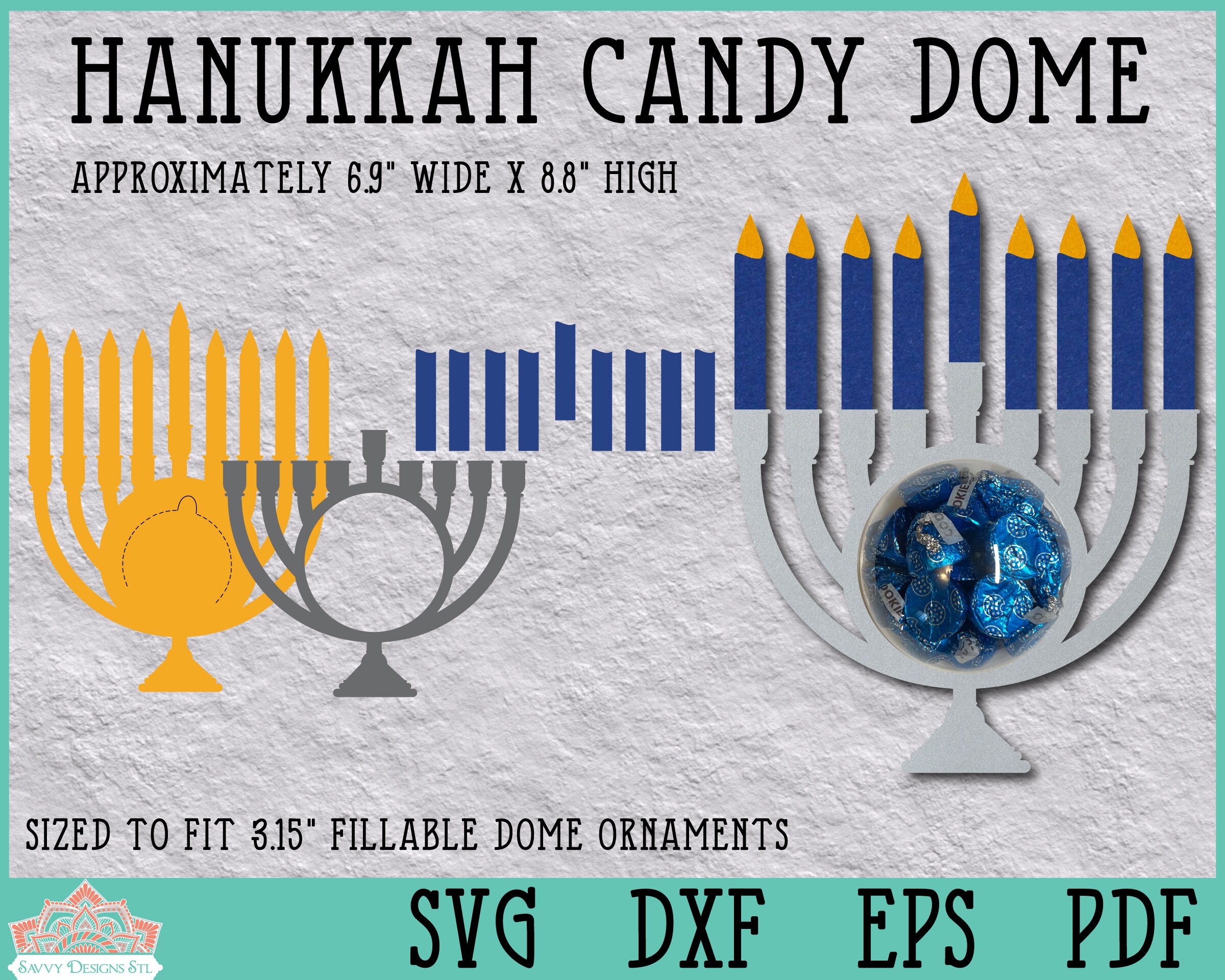Hanukkah Candy Dome Bundle Hanukkah Paper Craft Hanukkah Etsy
