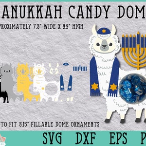 Menorah Lama Candy Dome, Chanoeka Papier Ambacht, Chanoeka Kaart, Chanoeka Ambacht