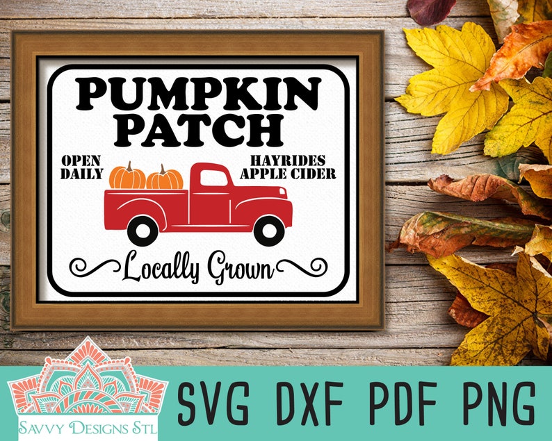 Pumpkin Patch Cut File for Silhouette and Cricut Fall Cut | Etsy