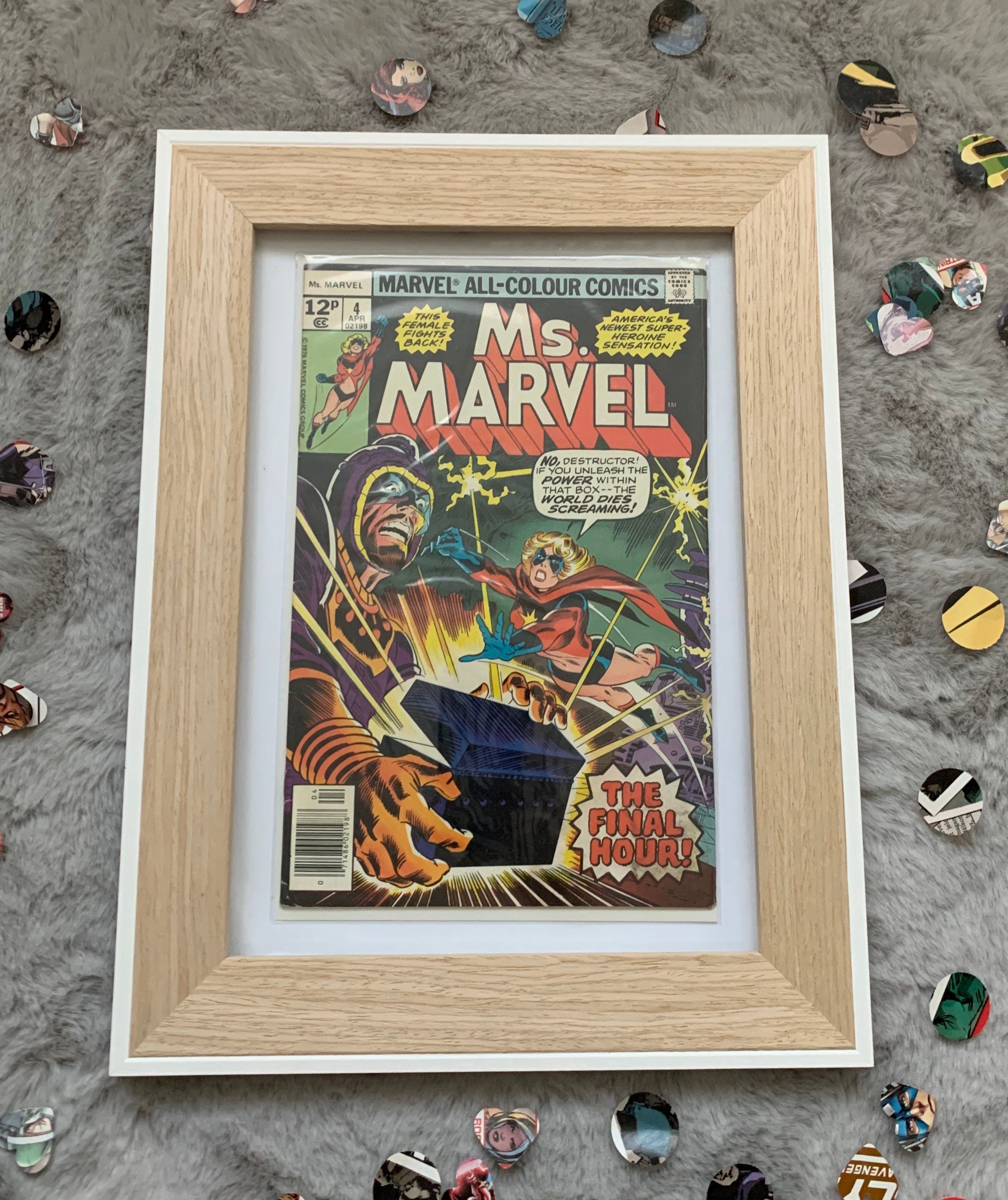Vintage Comic Book Comic Book Wall Art Ms Marvel Comic Etsy
