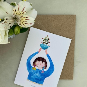 Tarjeta artística - impresión a partir de una obra de arte original de DENICCASOUL