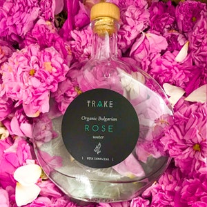 Premium Organic Bulgarian Rose Water – Pure Floral Hydrosol, Natural Face & Hair Mist, Versatile Beauty Spring Essential