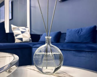 Luxury Reed Diffuser – Strong & Long-Lasting Natural Aroma – Glass Home Fragrance, Spa Gift