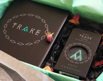 Organic Rose Water & Activated Charcoal Detox Soap | Vegan cosmetics | Care Package