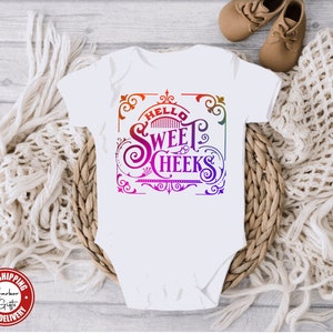 Little Sweet Cheeks Onesie Candy Baby Onesie Cute Natural Baby Bodysuit TLC00570 Etsy