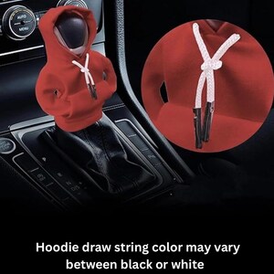 Red Custom Gear Shift Hoodie: Personalized Car Accessory image 15