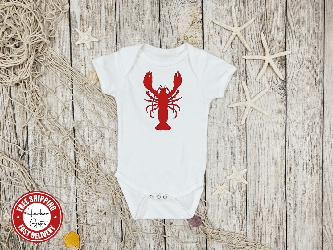 Lobster Baby Onesie With FREE Personalization Etsy