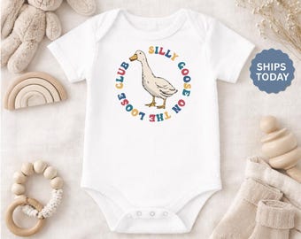 Goose Gerber® Brand Baby Onesie in Short and Long Sleeves