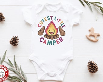 Cutest Little Camper Gerber® Baby Onesie® in Short or Long Sleeves