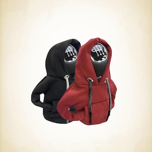 Red Custom Gear Shift Hoodie: Personalized Car Accessory image 13