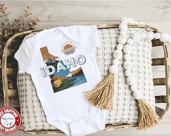Idaho State Gerber® Baby Onesie® in Short or Long Sleeves