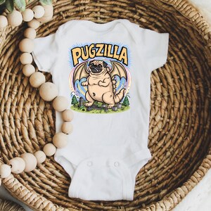 Pug Gerber® Baby Onesie® in Short or Long Sleeves