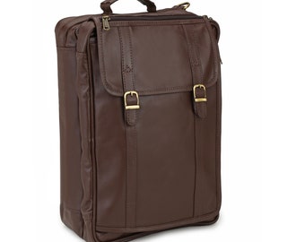Bolso de cuero para ordenador portátil- Bolso crossbody- Bolso mensajero- Bolso para ordenador- Bolso para mochila- Bolso maletín convertible- Bolso bandolera. Bolso hecho a mano.