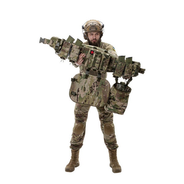 Ultimate Multicam Tactical Gear Set - Includes AK Pouches, Grenade, IFAK, Tourniquet, Dump Bag - Durable 500D Cordura Build