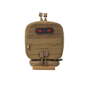 Pochette tactique de vision nocturne Coyote, rangement LVN résistant aux chocs, compartiments amovibles pour équipement militaire et des forces de l&#39;ordre